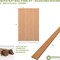 Ekena Millwork 94H x 3/8T Adjustable Wood Slat Wall Panel Kit w/ 3W Slats, Cherry contains 15 Slats SWW60X94X0375CH - alternate 2